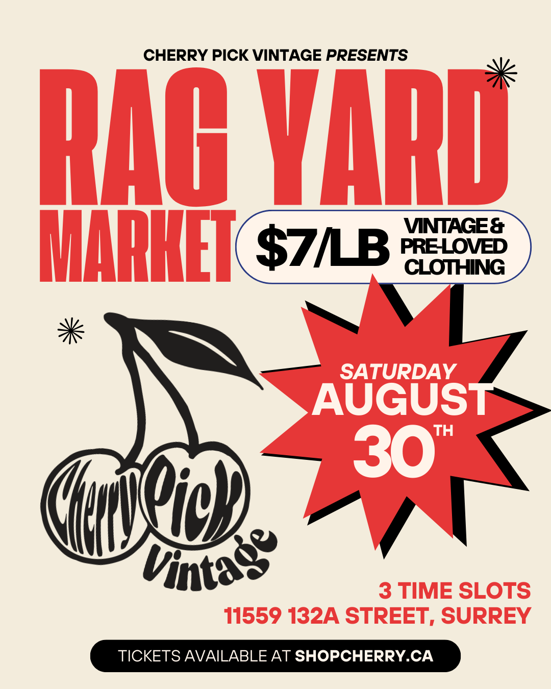 Rag Yard Market ★ August 30th, 2025