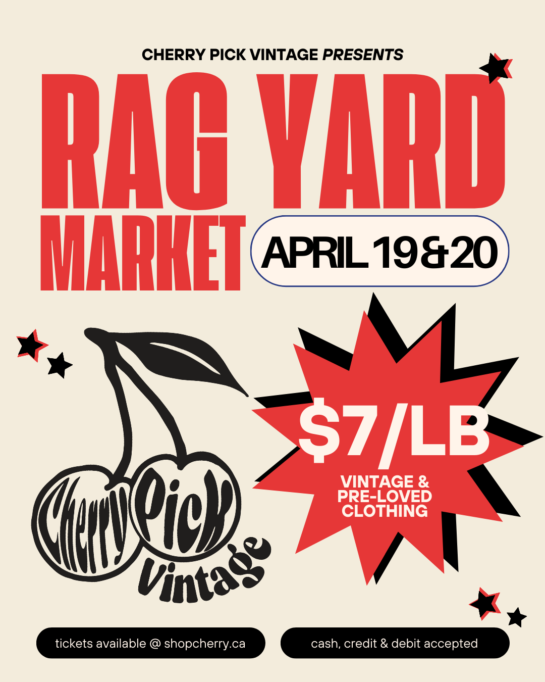 DAY 1 • Saturday, April 19th | Rag Yard Market Victoria