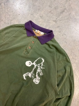 Cherry Pride ★ 90s Two Tone Rugby Shirt (L)