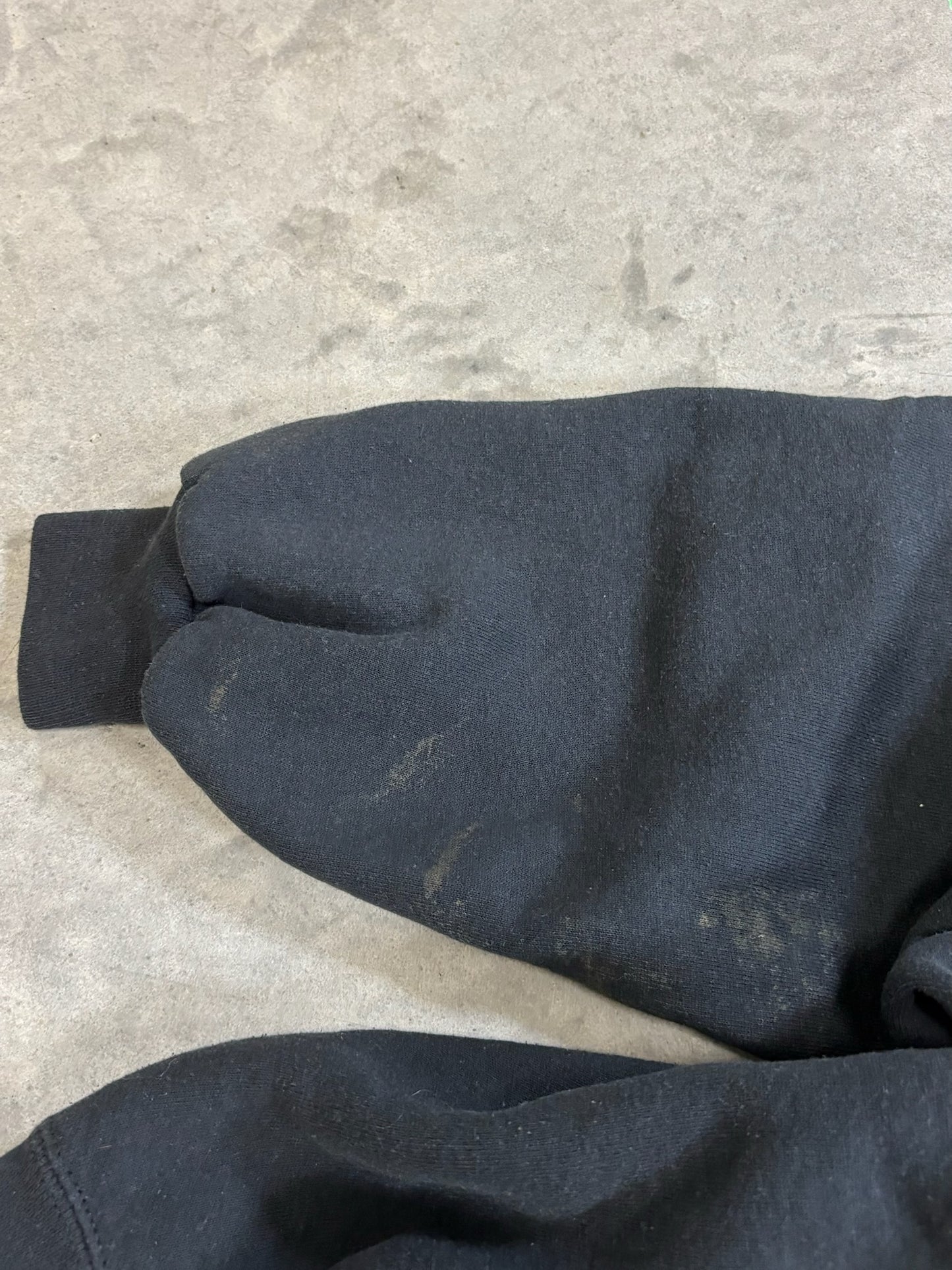 90s Black Russell 'C' Zip Up (L)