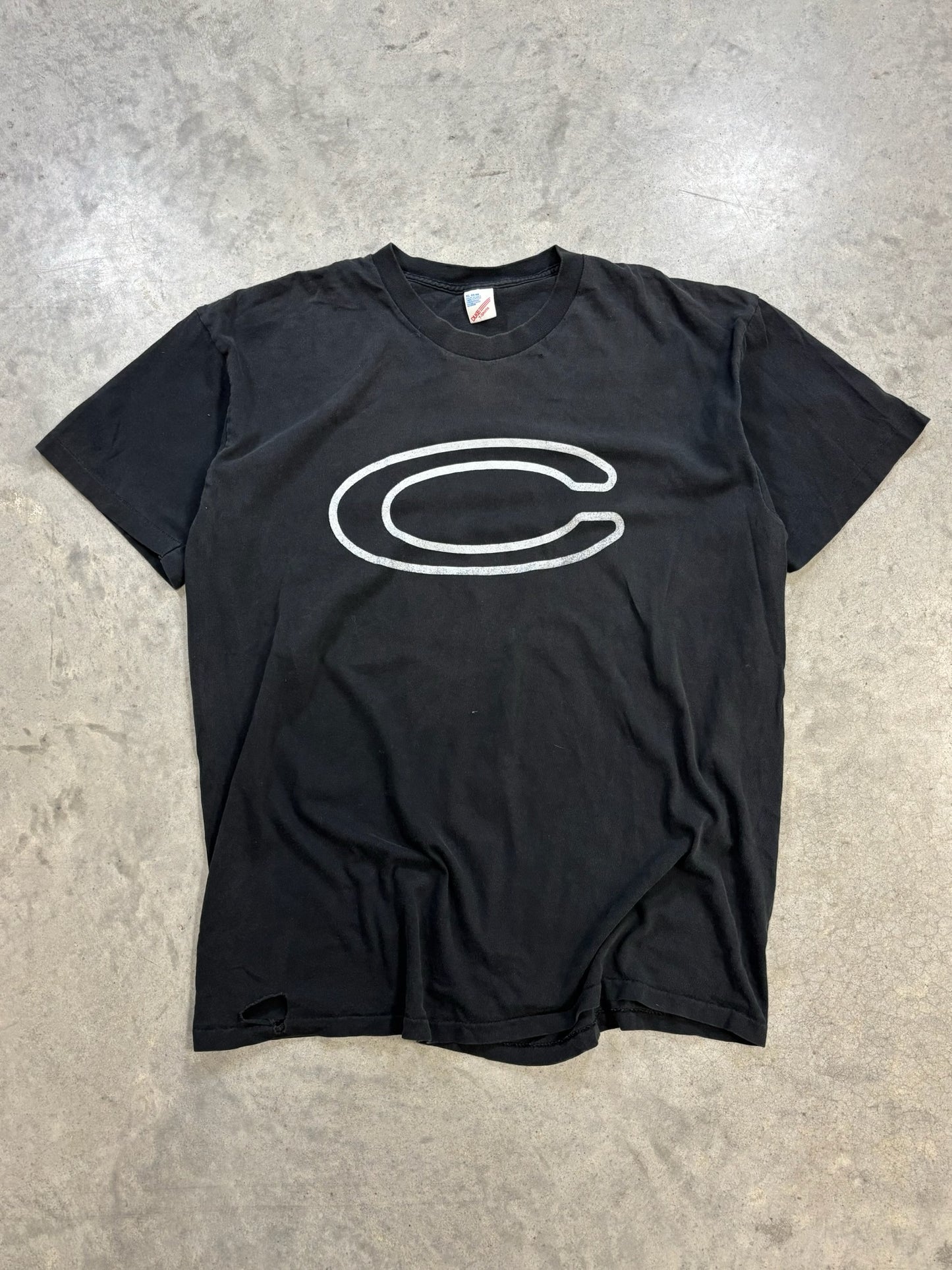 90s Black 'C' Tee (XL)