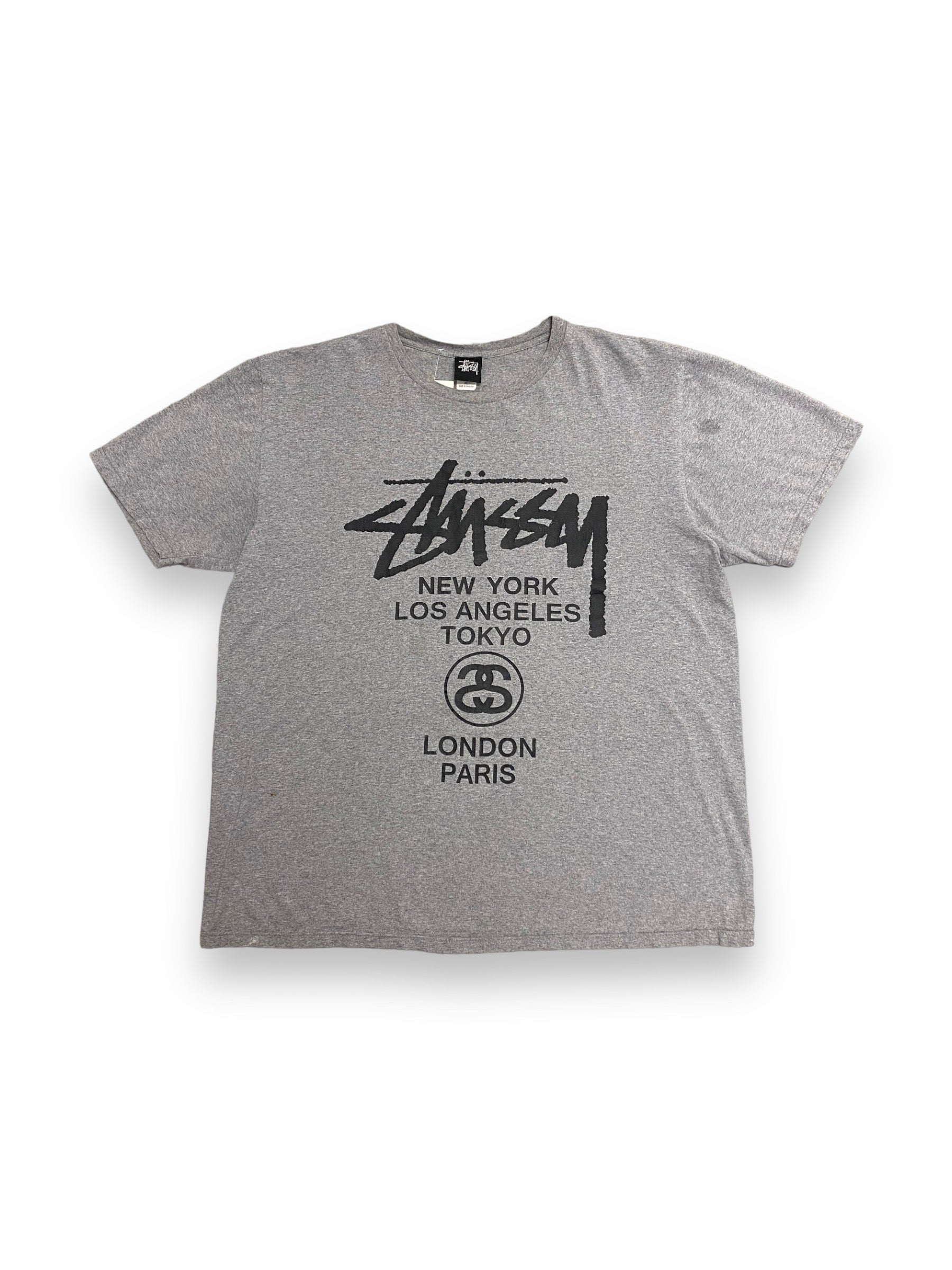 00s Stussy Grey T-shirt (XL)