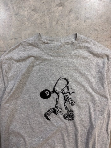 Cherry Pride ★ 90s Grey Tee (M)
