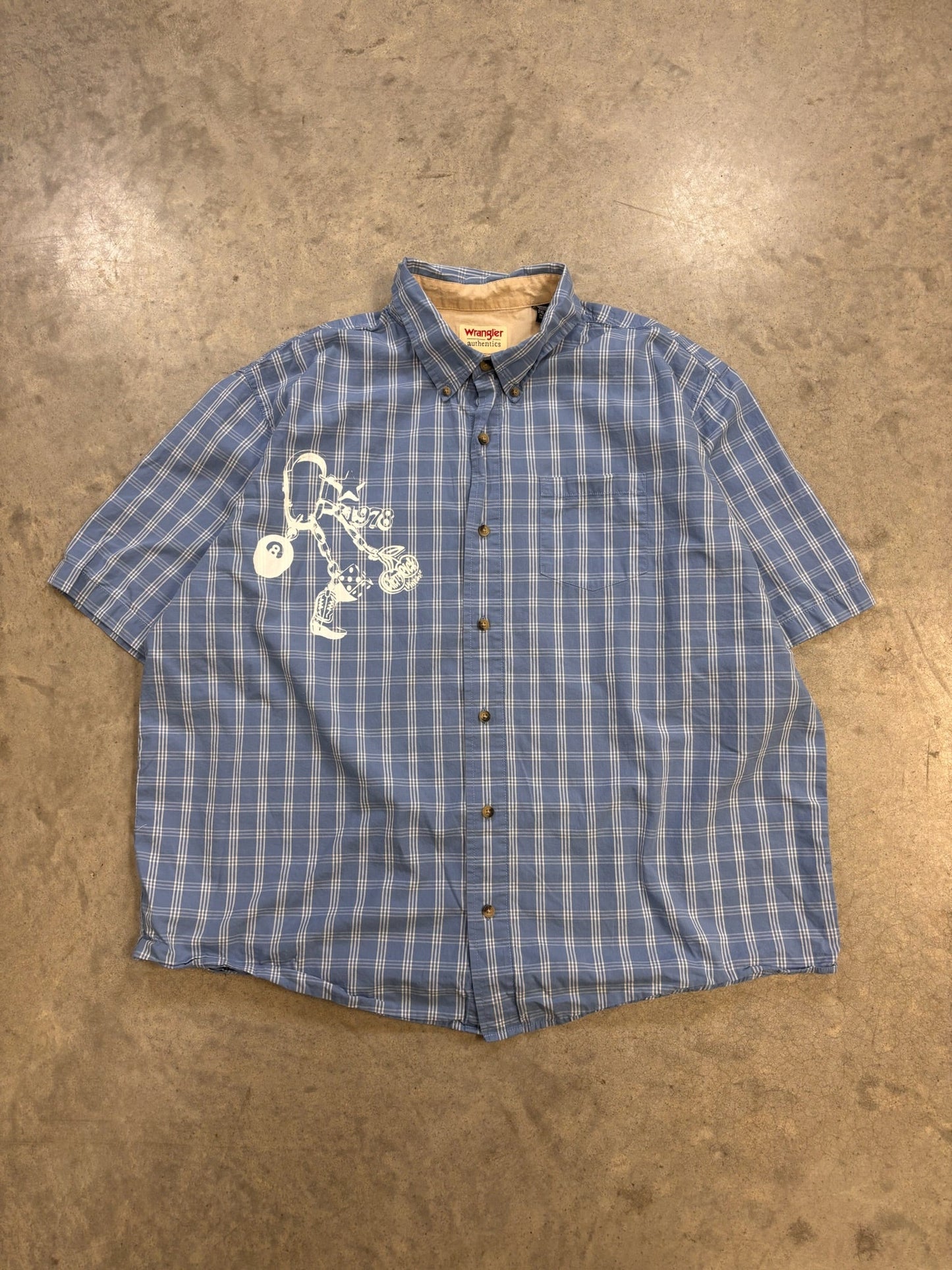 Cherry Pride ★ Short Sleeve Wrangler Button Down (2XL)