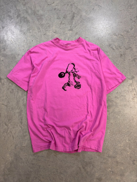 Cherry Pride ★ 90s Pink Tee (XL)