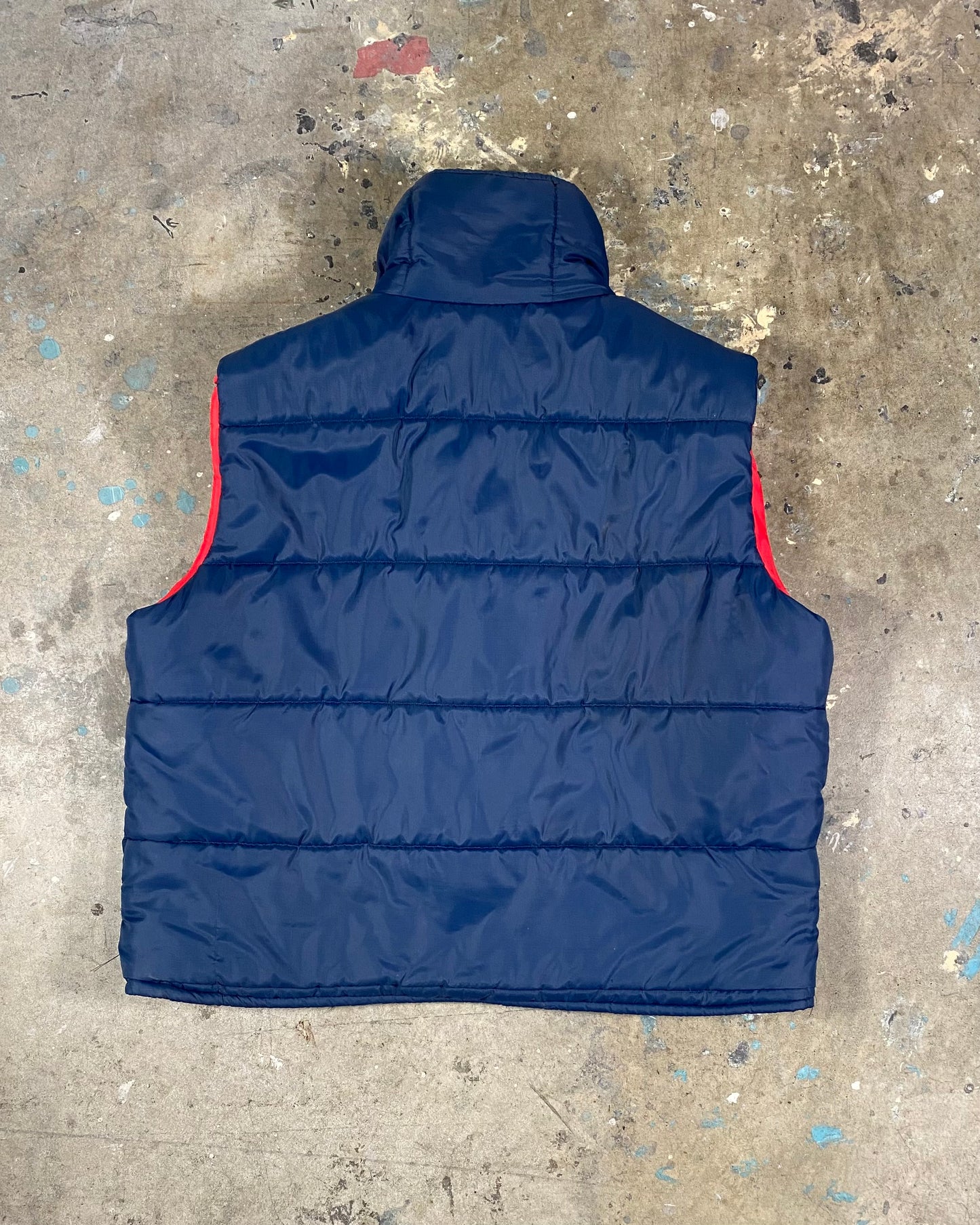 80s Blue Puffer Vest (M)