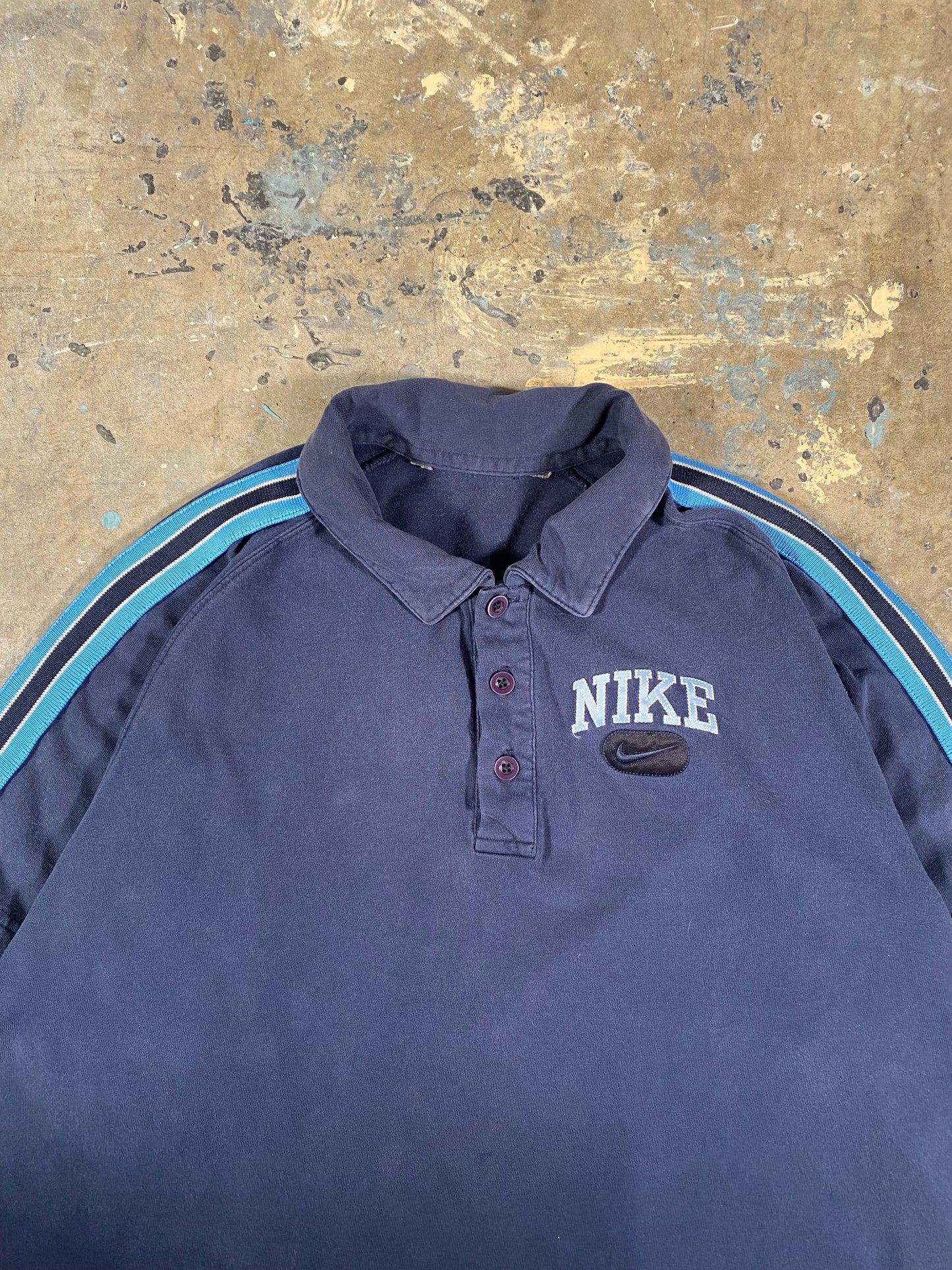 Nike Spell Out Polo Henley LS (M)