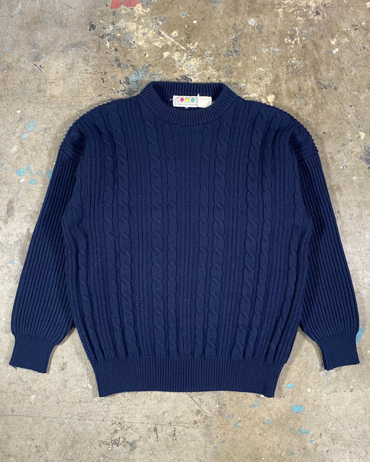 90s Cable Knit Sweater (M)