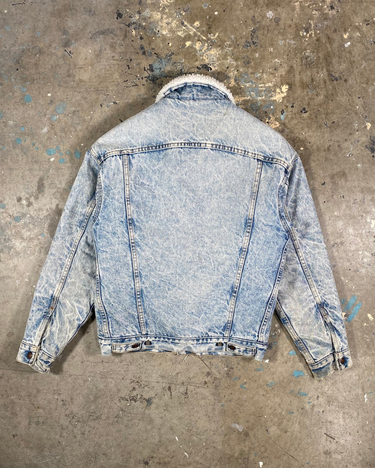 90s Levi's Fleece Lined Denim Jacket (XS)