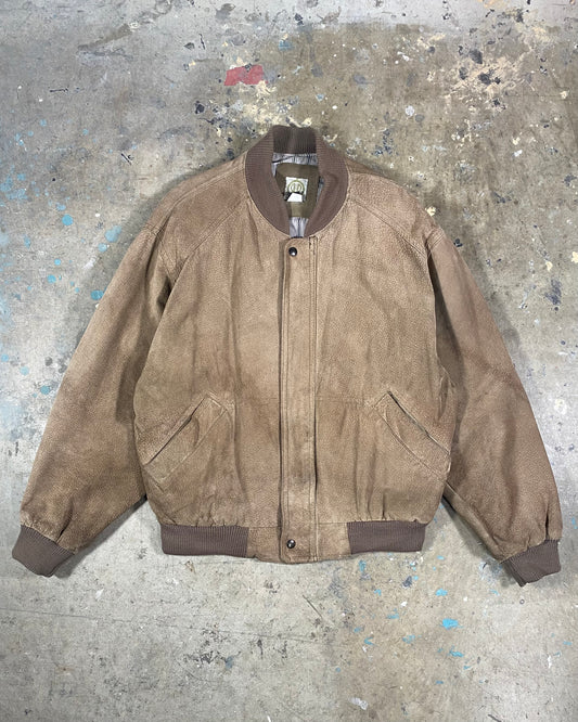 Tan Suede Bomber (XL)