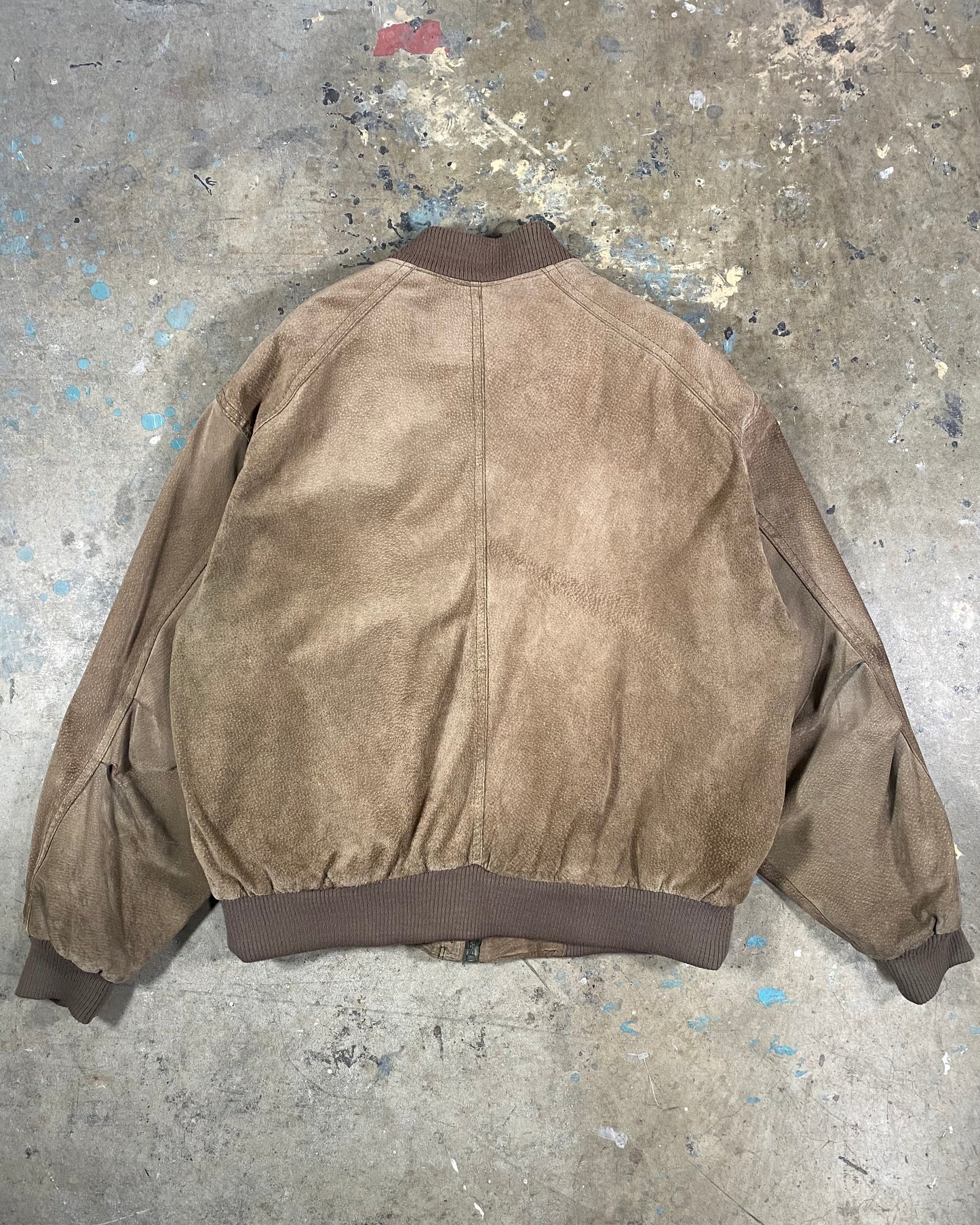 Tan Suede Bomber (XL)