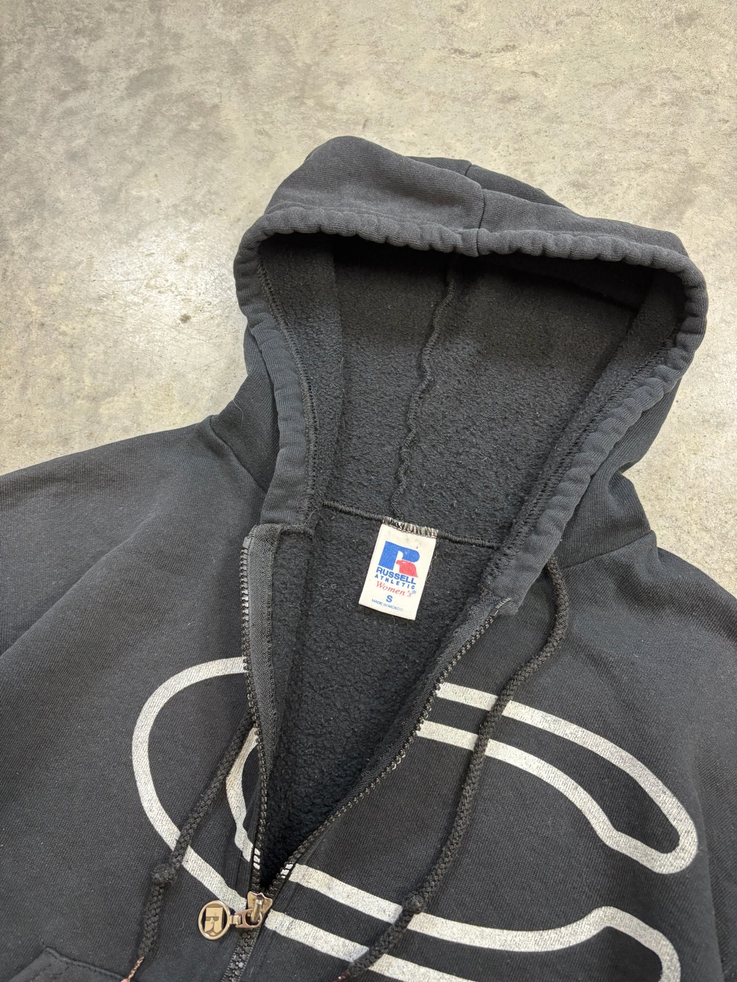 00s Black Russell 'C' Zip Up (S)