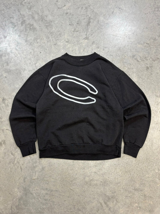 90s Black 'C' Sweatshirt (M)