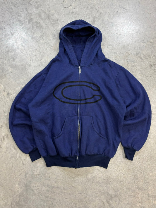 80s Purple 'C' Zip Up (XL)
