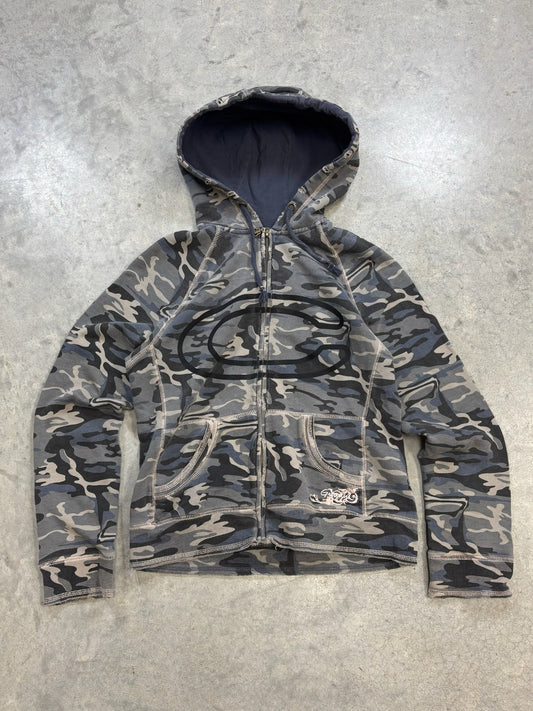 Y2K Camo 'C' Zip Up (L)