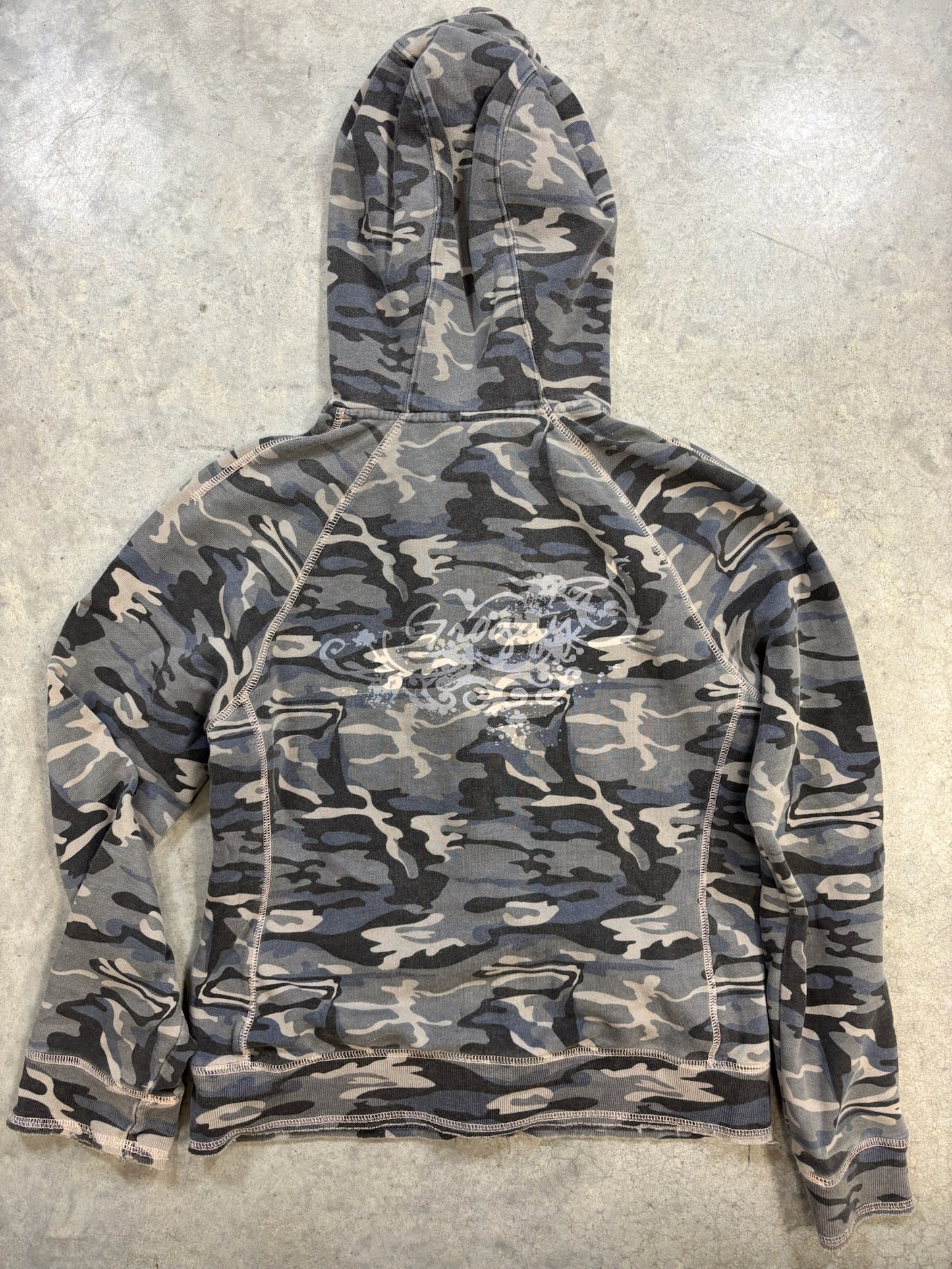 Y2K Camo 'C' Zip Up (L)