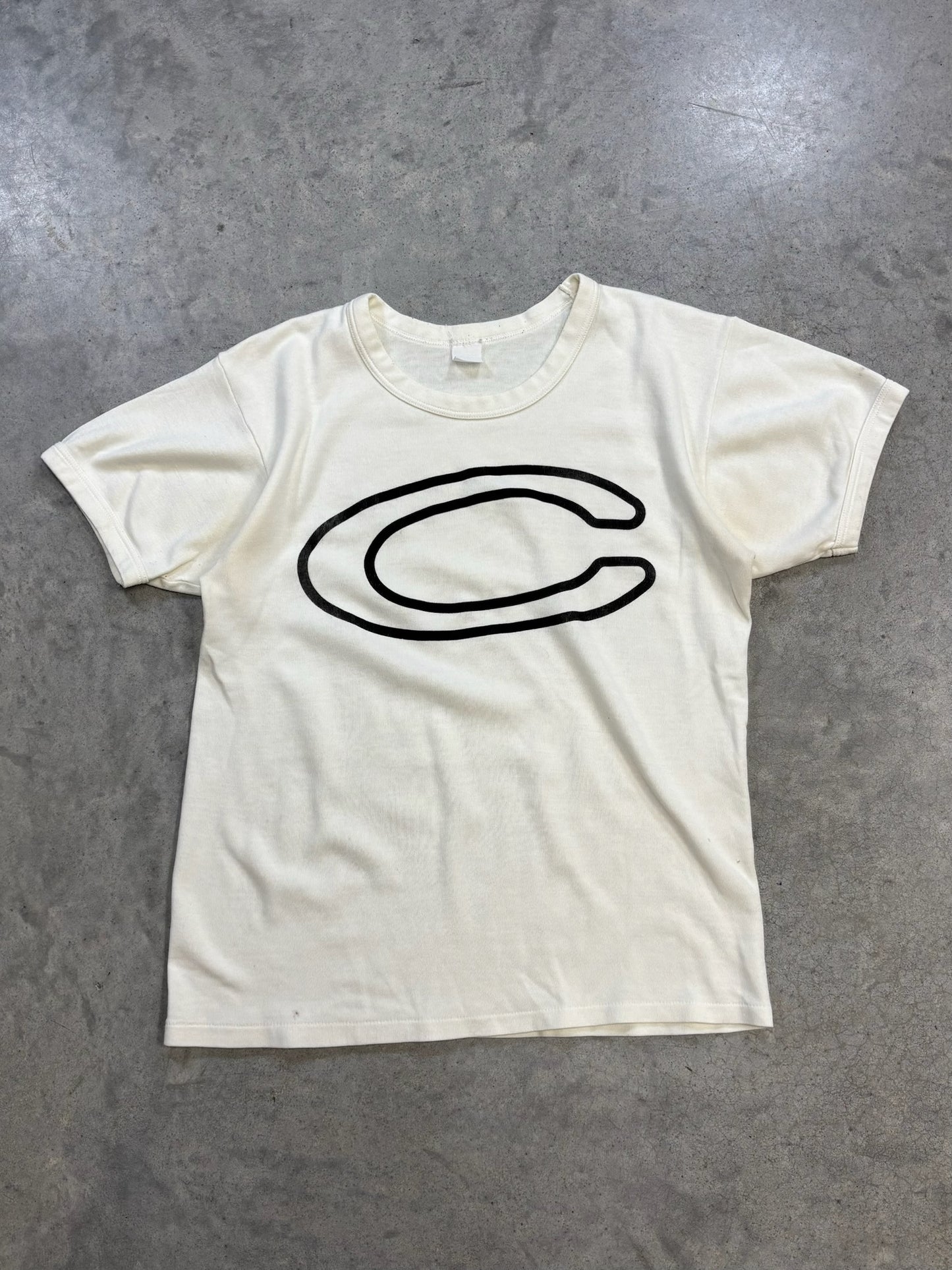90s White 'C' Tee