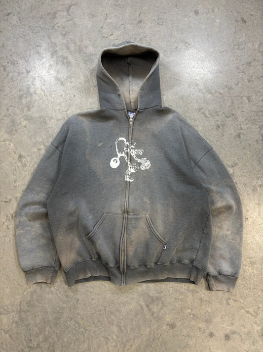 Cherry Pride ★ 00s Faded Zip Up (XXL)