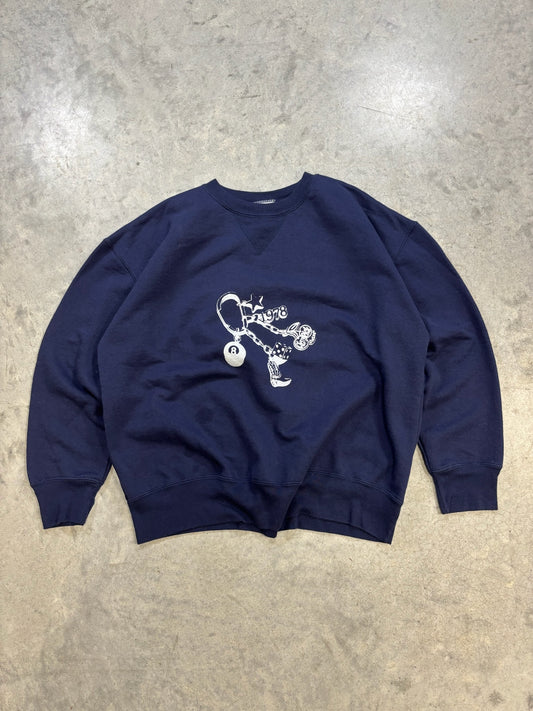 Cherry Pride ★ 90s Navy Sweatshirt (XL)